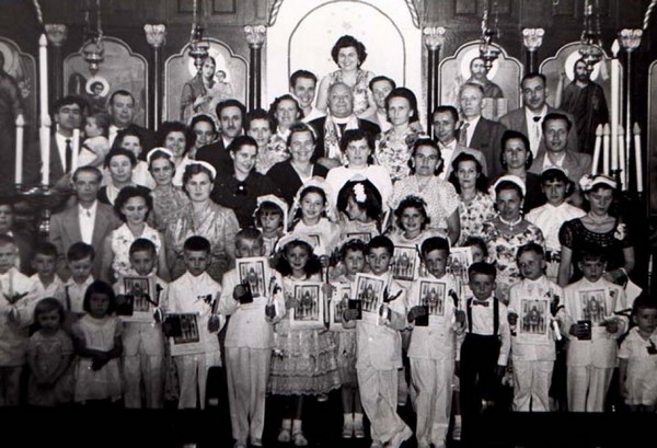 First Communion at St. George’s with Fr. D. Fedasiuk, 1953